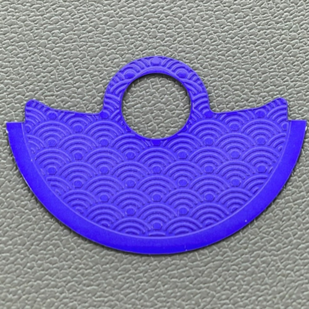 Purple wave rotor overlay for NH35 NH36 7S26 4R35 watch movements, enhancing style and protection.