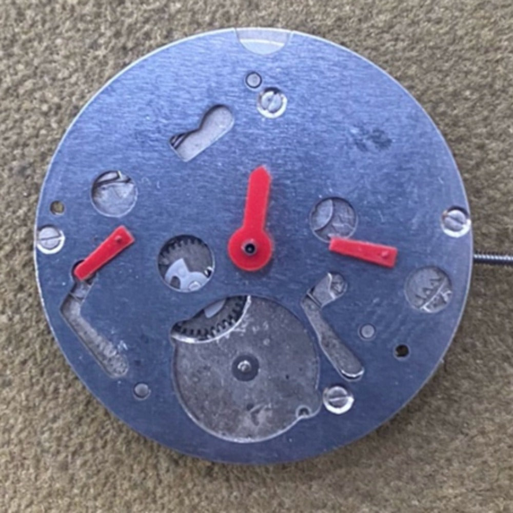 Miyota 2115 quartz watch movement by Japan Made, small second at 3, 6, and 9 positions, no calendar