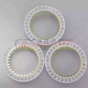 White Date Disk Wheel for Ronda 585 Quartz Watch Movement - Upgrade Your Timepiece Today!