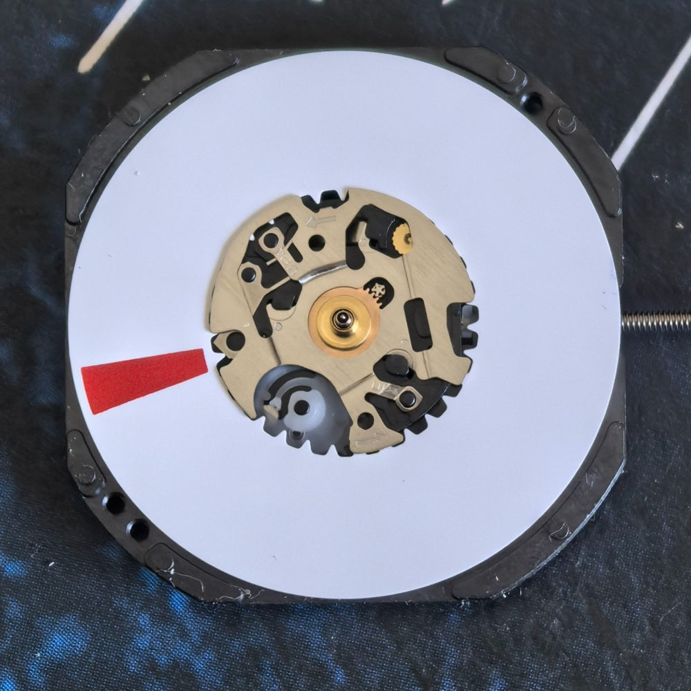 Japan Made Epson VX42.E quartz watch part with white disk and 3 hands for precise timekeeping