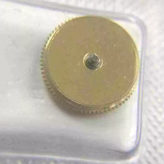 Golden Complete Barrel with New Mainspring for Miyota 8200 watch movement, high-quality spare part.