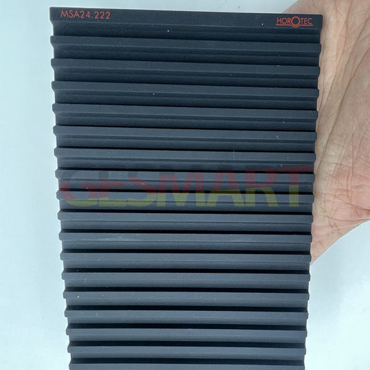 Horotec MSA24.222 black silicone anti-slip watch accessory with 19 grooves for secure grip and precision.