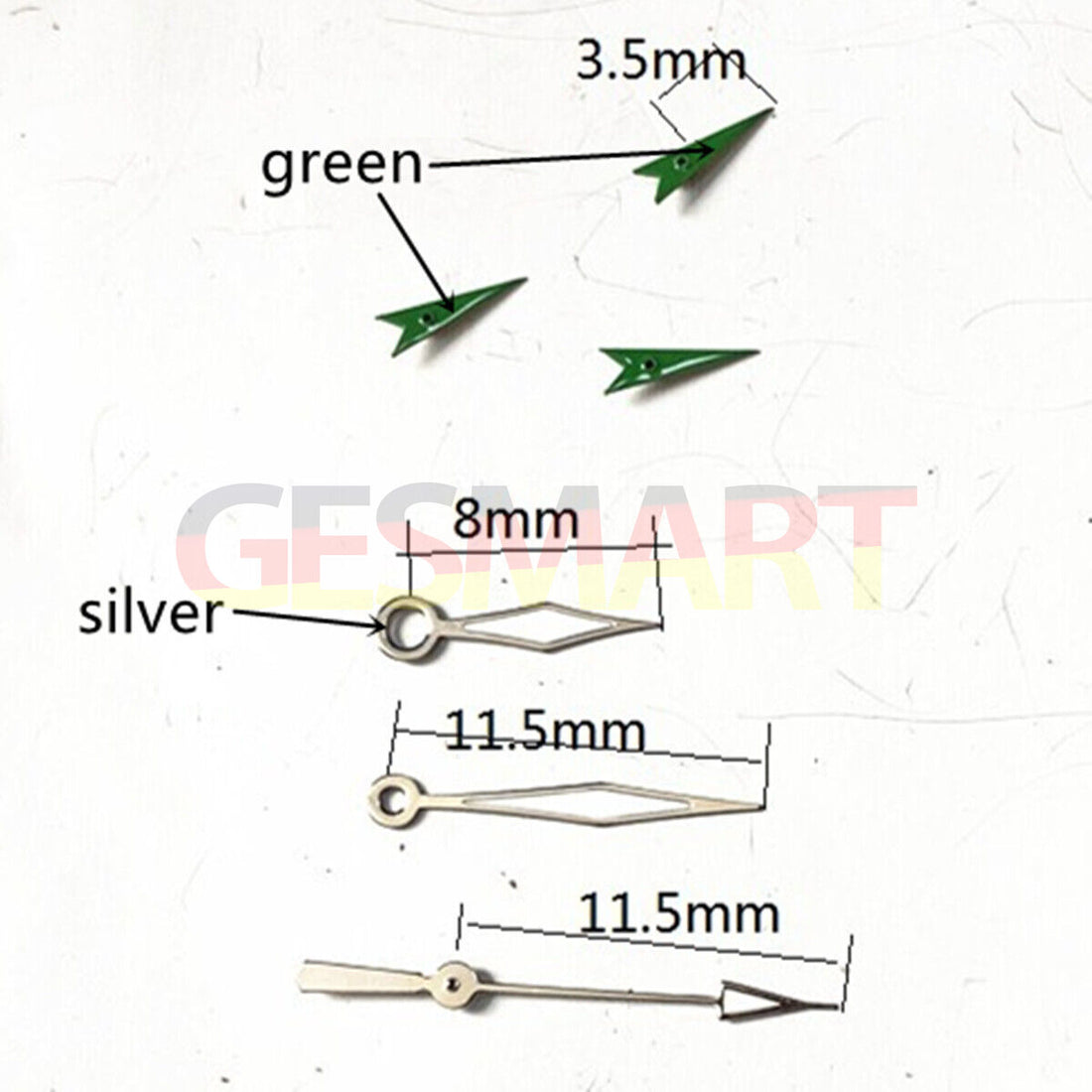 Stylish Green Watch Hands for Miyota OS10 OS20 OS22 OS60 OS80 Movement
