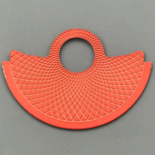 Red snake scale rotor overlay, designed for NH35 NH36 7S26 4R35 watch movements, enhancing style and function.