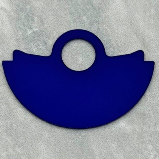 Dark blue metal rotor overlay for NH35 NH36 watch movement, enhancing style and function.