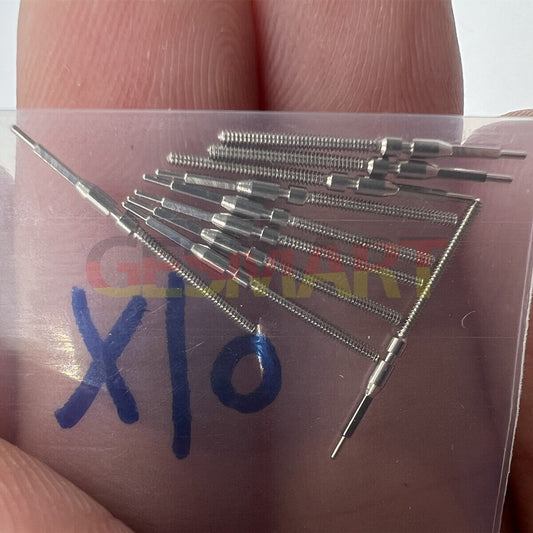 1. Set of 10 generic watch winding stems compatible with T17 movement for precise time adjustment.  