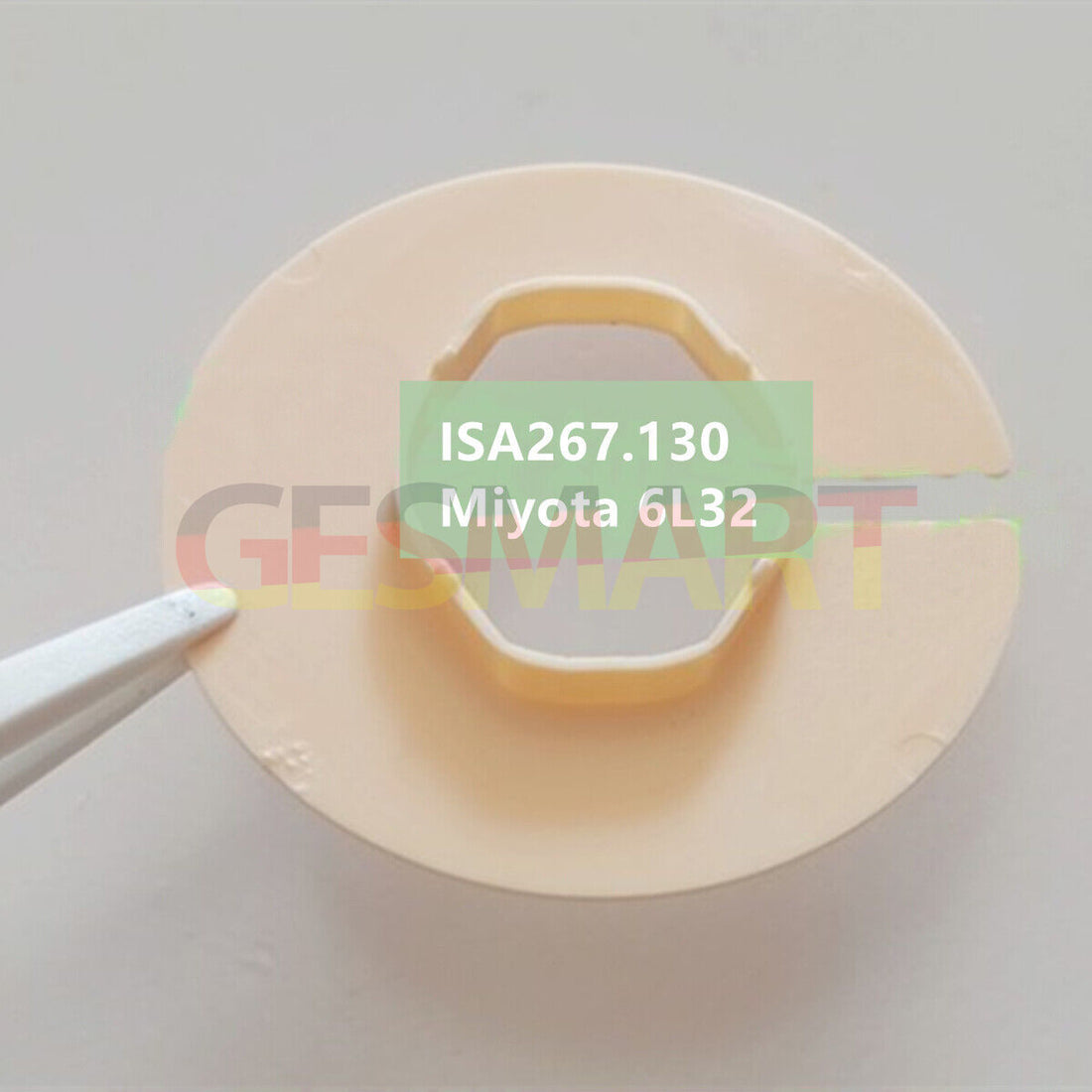 Watch case mount spacer ring compatible with Ronda 763-1, ISA267.130, Miyota 6L32 movements, durable accessory.