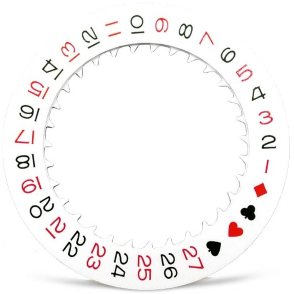 Red odd date disk wheel for NH35 NH36 watch movement, precise replacement part for accurate date display.