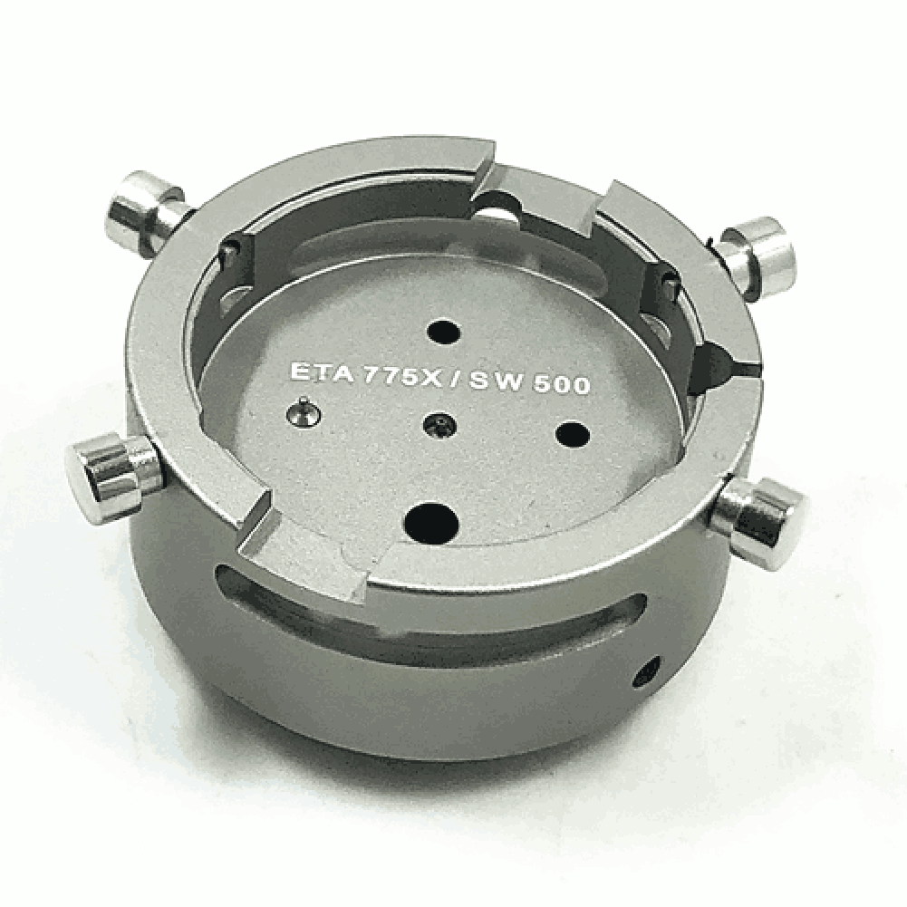 7750-53 Standard watch movement holder securing ETA 7750 for repair and assembly.
