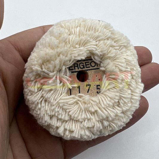 Bergeon 1175 cotton polishing wheel ? 60 mm for watch accessory finishing and shine enhancement