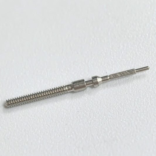 Set of 5 replacement watch winding stems for 4130 mechanical movements, compatible with various watch repairs.