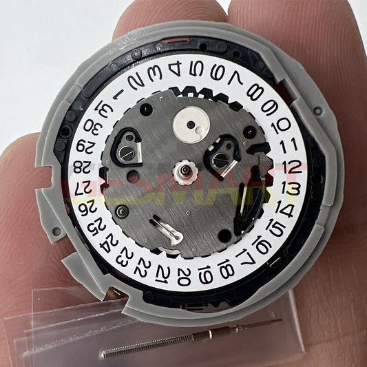 Hattori Epson TMI YM12A quartz watch movement, precision Japan-made mechanism for accurate timekeeping.