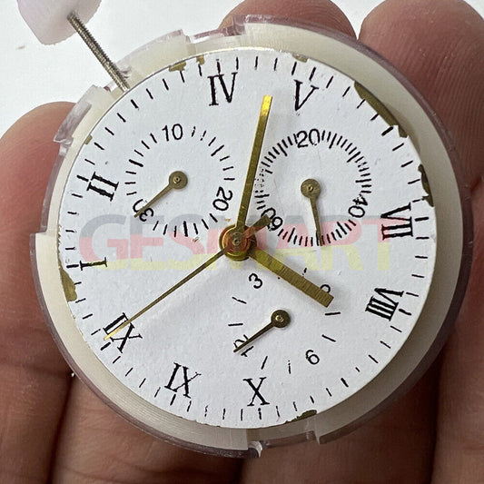 Close-up of China Made 7753 Mechanical 1:1 Movement Clone for Daytona watch accessory.
