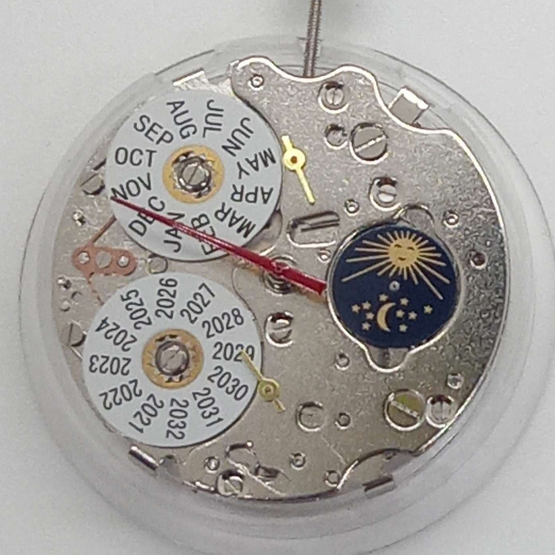 China Made ST16 mechanical watch with perpetual calendar and moon phase display at 6 o'clock.