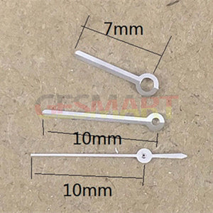 10mm Silver Round Point Watch Hands for Miyota 7T35 Quartz Movement: Elevate Your Timepiece