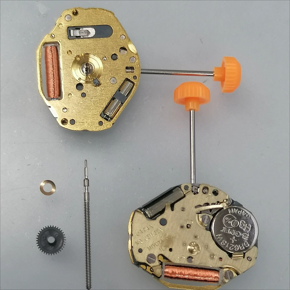 Japan Made Miyota 1L36 quartz watch movement with 3 hands, precision timekeeping part for repairs.