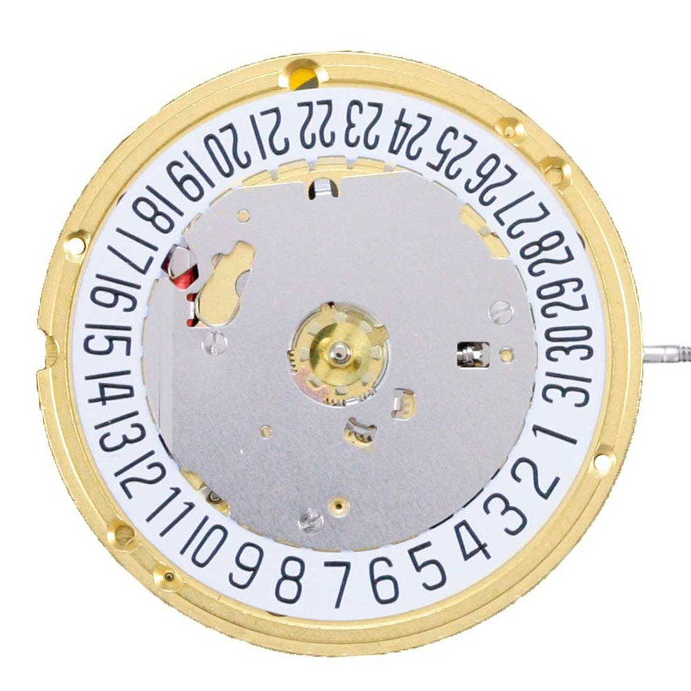 ETA E63.041 quartz watch with 2 hands and date at 3, Swiss movement precision.