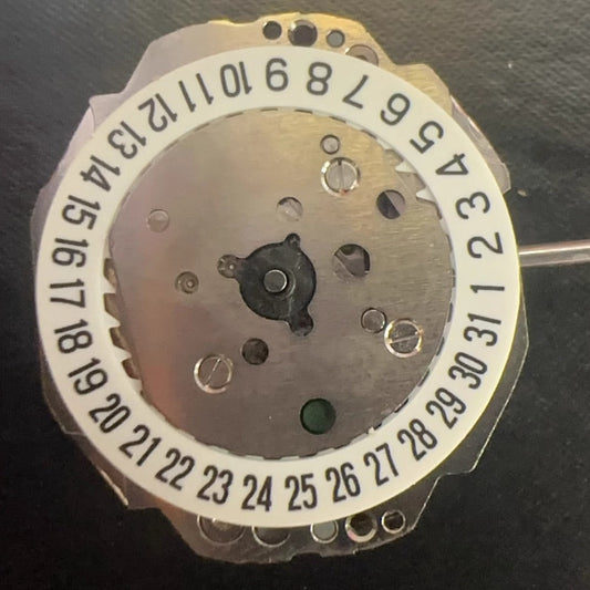 Miyota 4T74 quartz movement with single calendar and date at 6, Japan made watch accessory.