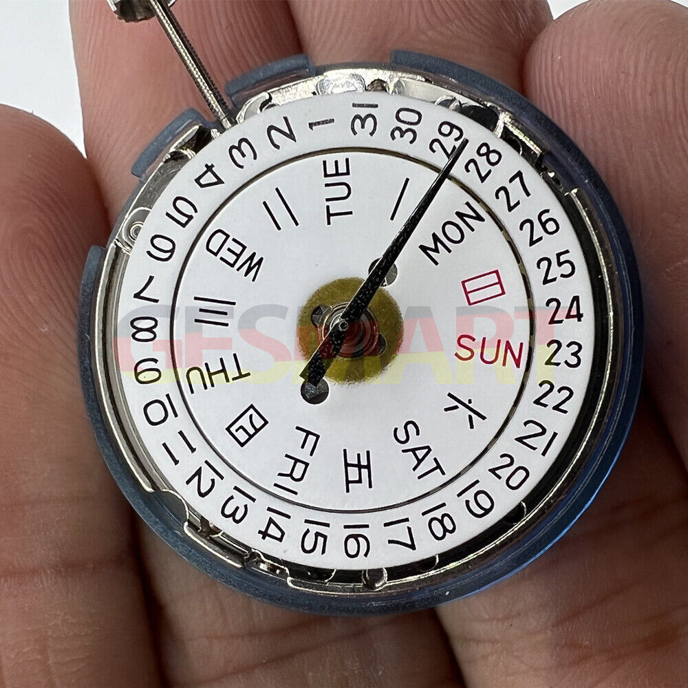 Silver Tian Jing 2813 Automatic Mechanical Watch Movement Day Date