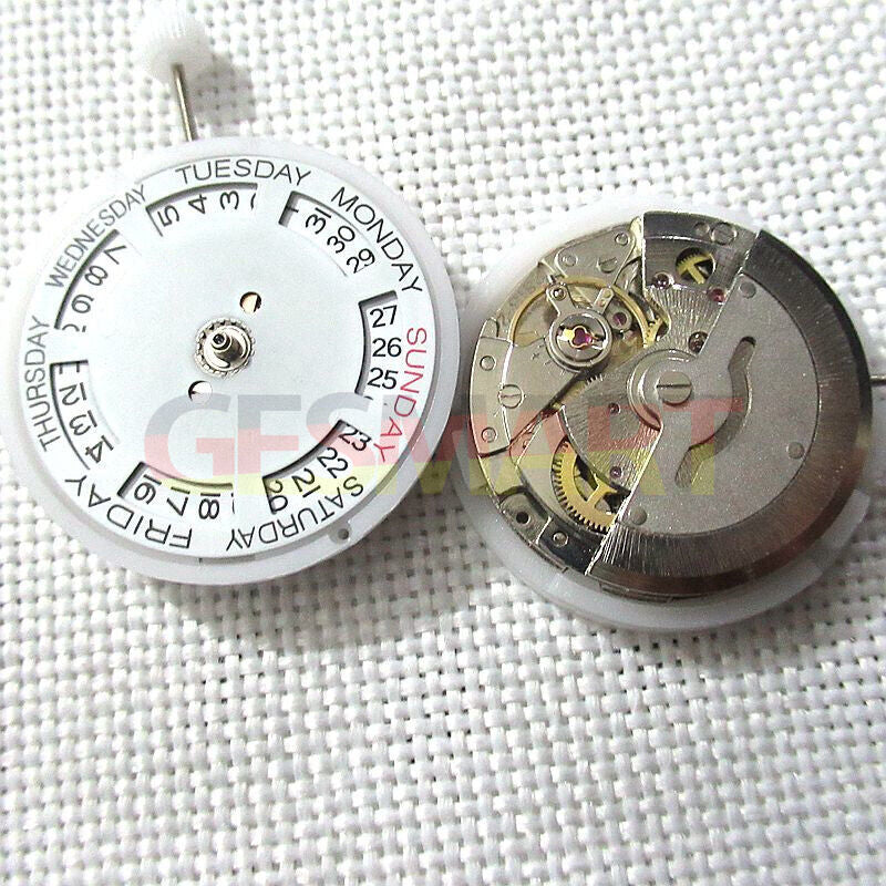 Silver 3-Hand Automatic Mechanical Movement Caliber 2813 Watch