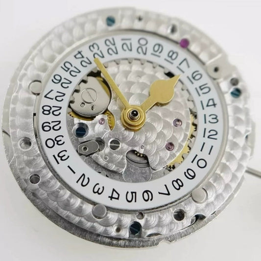 Shanghai 3285 Automatic GMT watch movement with 4 hands, precision mechanical design from China.