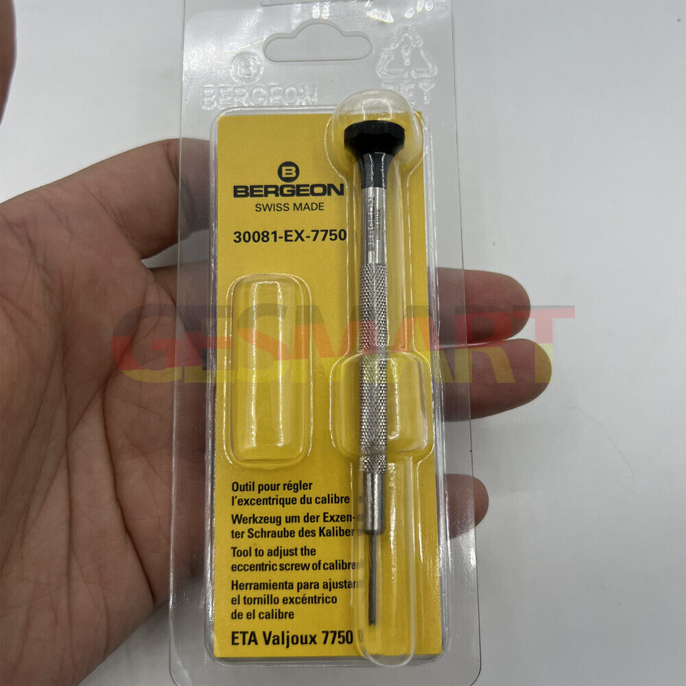 Precision Made Bergeon Swiss Screwdriver for Valjoux ETA 7750 Eccentric Screw Adjustment