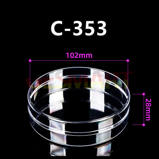 Round transparent PS toolbox container, 102x28mm, durable storage case with lid and base for organizing small items.