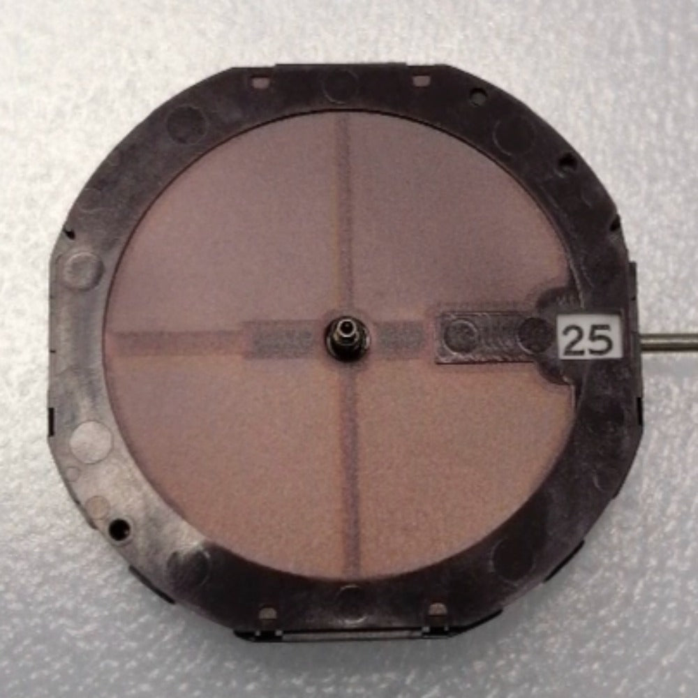 Citizen E168M Eco-Drive quartz watch movement with 3 hands, date at 3, solar-powered precision.