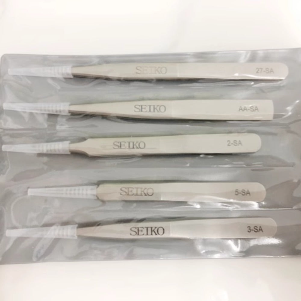 Japan Made Non-Magnetic Stainless Steel Tweezers 7024 for precise watch accessory repairs