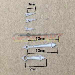 Glow-in-the-Dark Green Arrow Watch Hands for ISA 9231 Movement