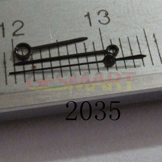 11mm black needle watch hands set for Miyota 2035, 2115, 2105, and 2305 movements
