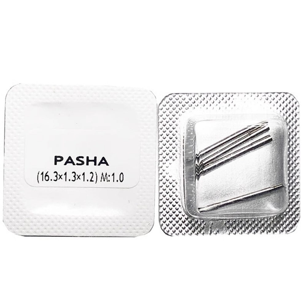16.3mm stainless steel spring bar and screws for PASHA watch band replacement and repair.