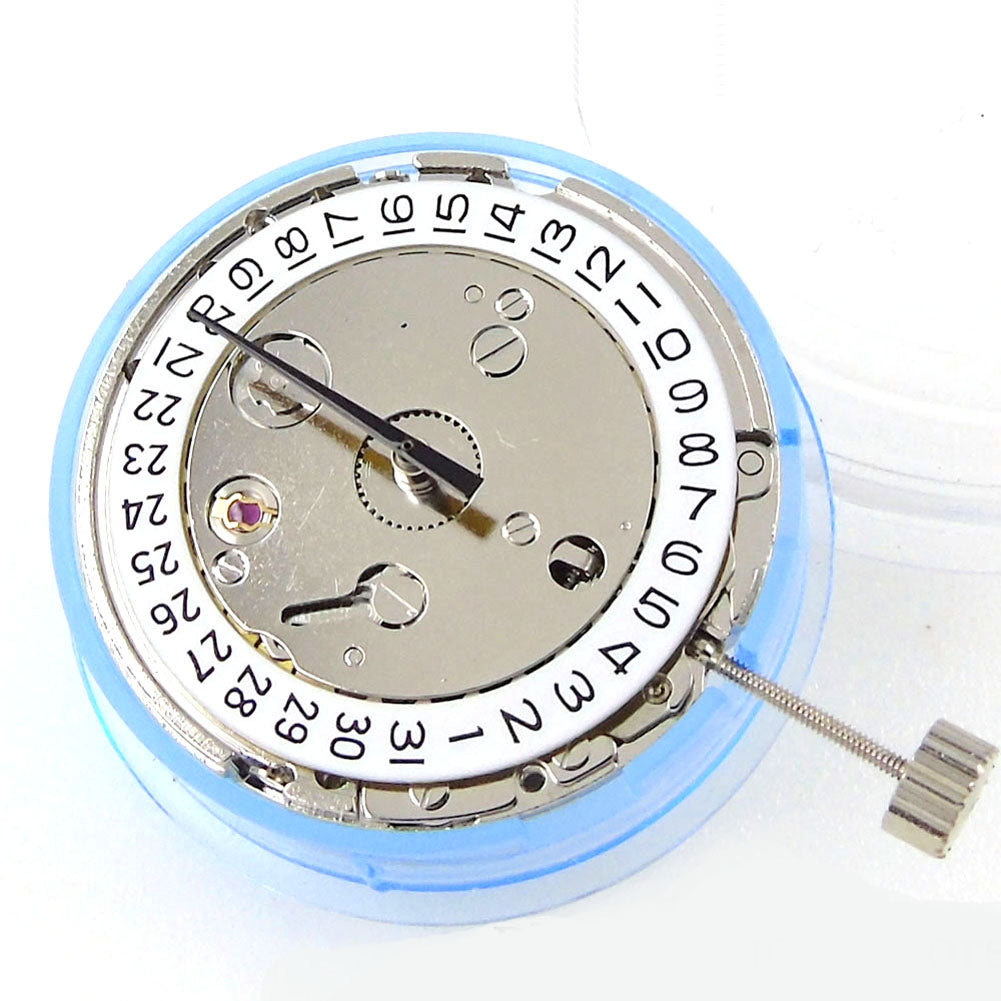 ST1612 mechanical automatic watch movement with calendar display, precision gear system by China Made.