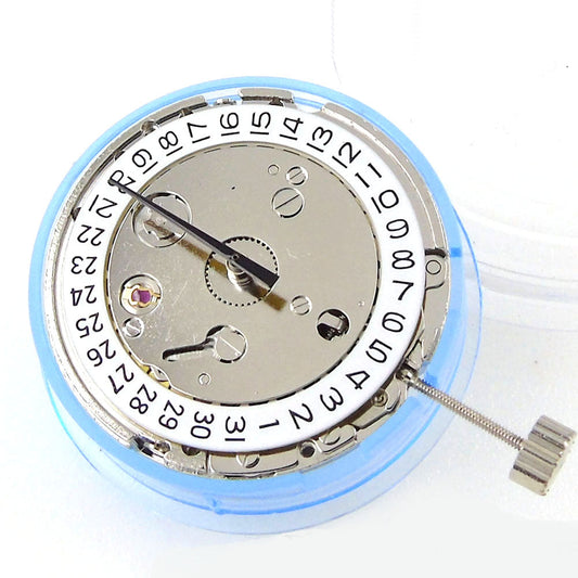 ST1612 mechanical automatic watch movement with calendar display, precision gear system by China Made.