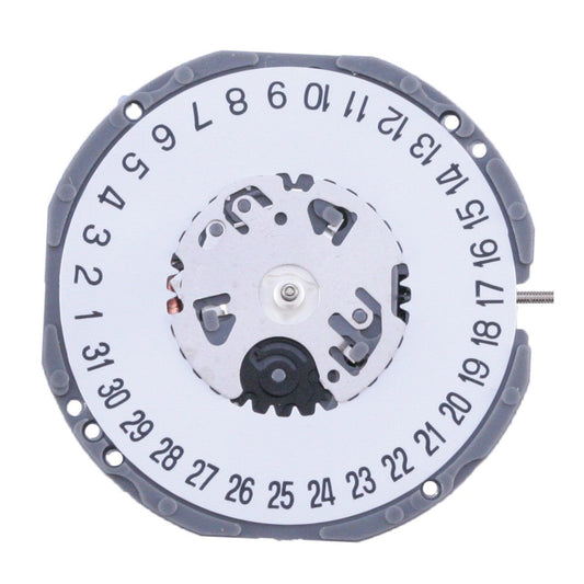 Hattori Epson TMI VJ34B quartz watch movement with date window at 3 and 6, Japan made.