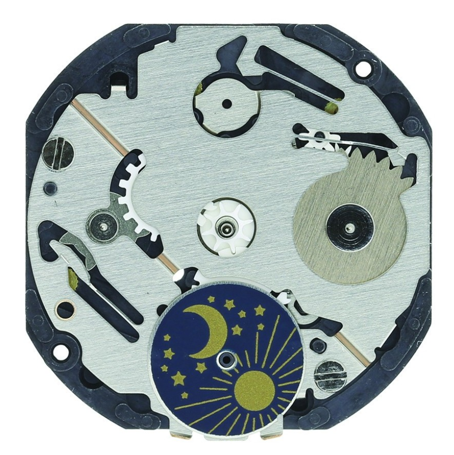 Hattori Epson VX3H quartz watch movement, precision Japanese craftsmanship for reliable timekeeping.