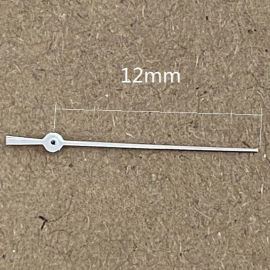 Set of 3 silver 12mm second hands for Miyota OS10 OS20 OS30 watch movements, high-quality replacement parts.
