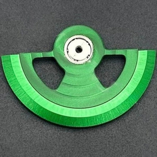 Modified Green Hollow Ripple Rotor Oscillating Weight for NH35 NH36 Movement