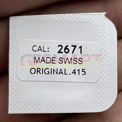 Calibre 415 original ratchet wheel for ETA 2671 movement, durable watch repair component.