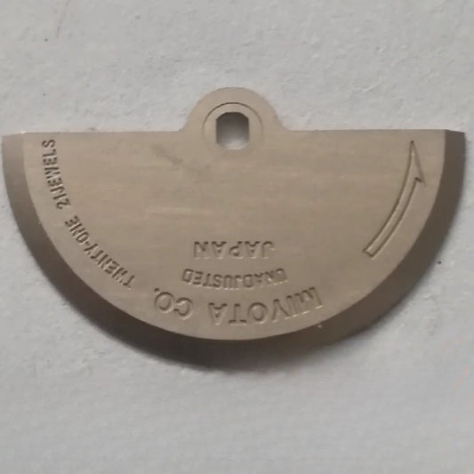 Rotor oscillating weight for Miyota 8200 movement, precise watch part enhancing automatic winding.