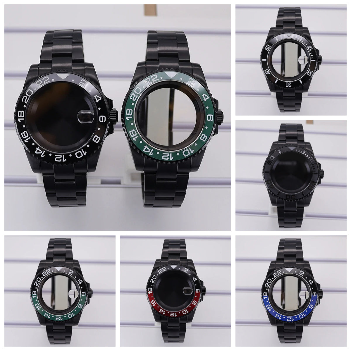 40mm Cases For SUB GMT NH34 NH35 NH36 NH38 4R36 Miyota8215 Eta 2824 Mod YACHT