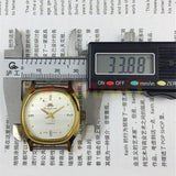 33mm HONGLIAN Manual Mechanical Watch Golden&Numberal Nail Golden Square Case