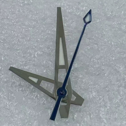 Lume Blue second hand with silver trim for NH35/36, NH38 watch movements by Big Arrow.