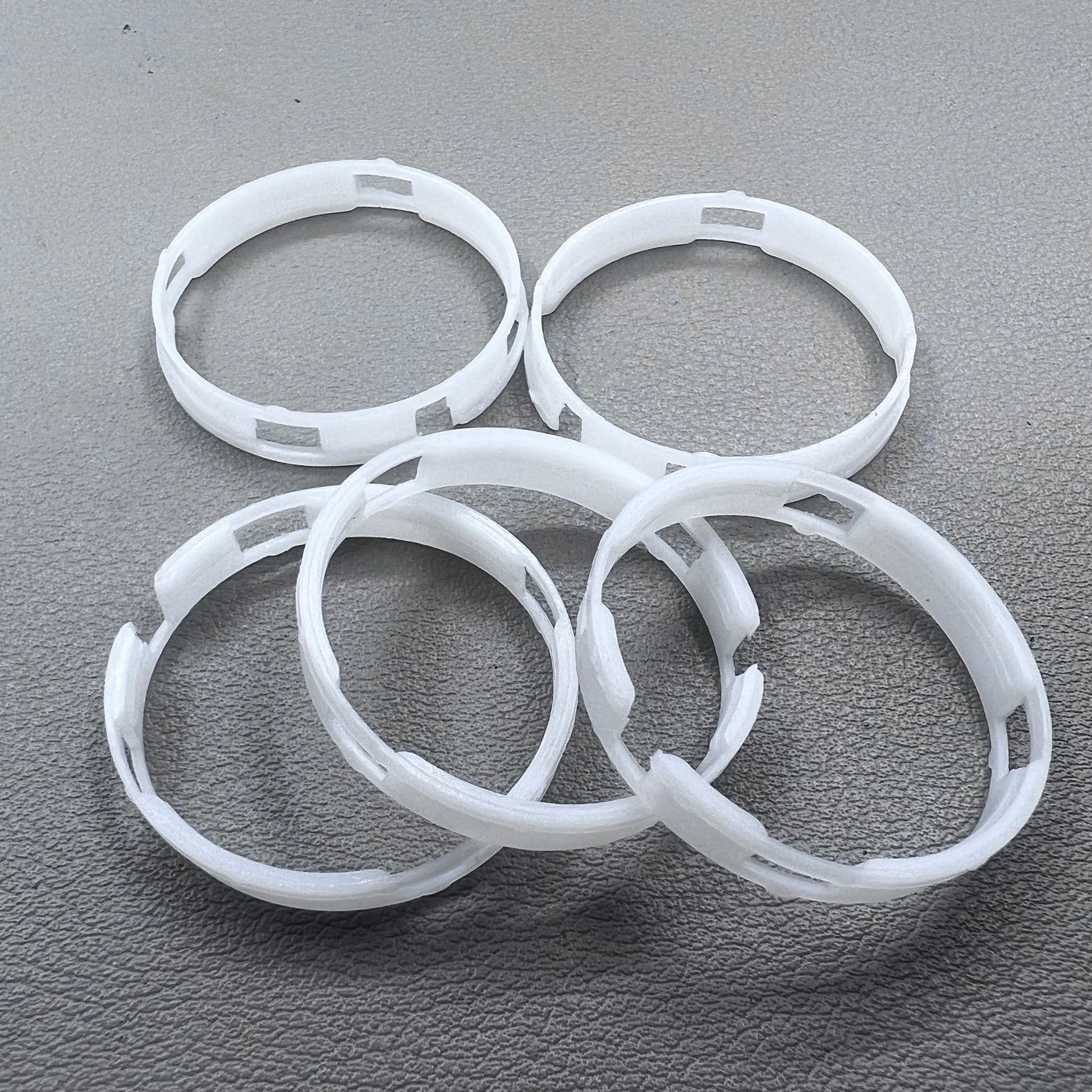 Cushion mount spacer ring set for ETA 2824 2836 2846 watch movements, 6.5x27.5mm precision fit.