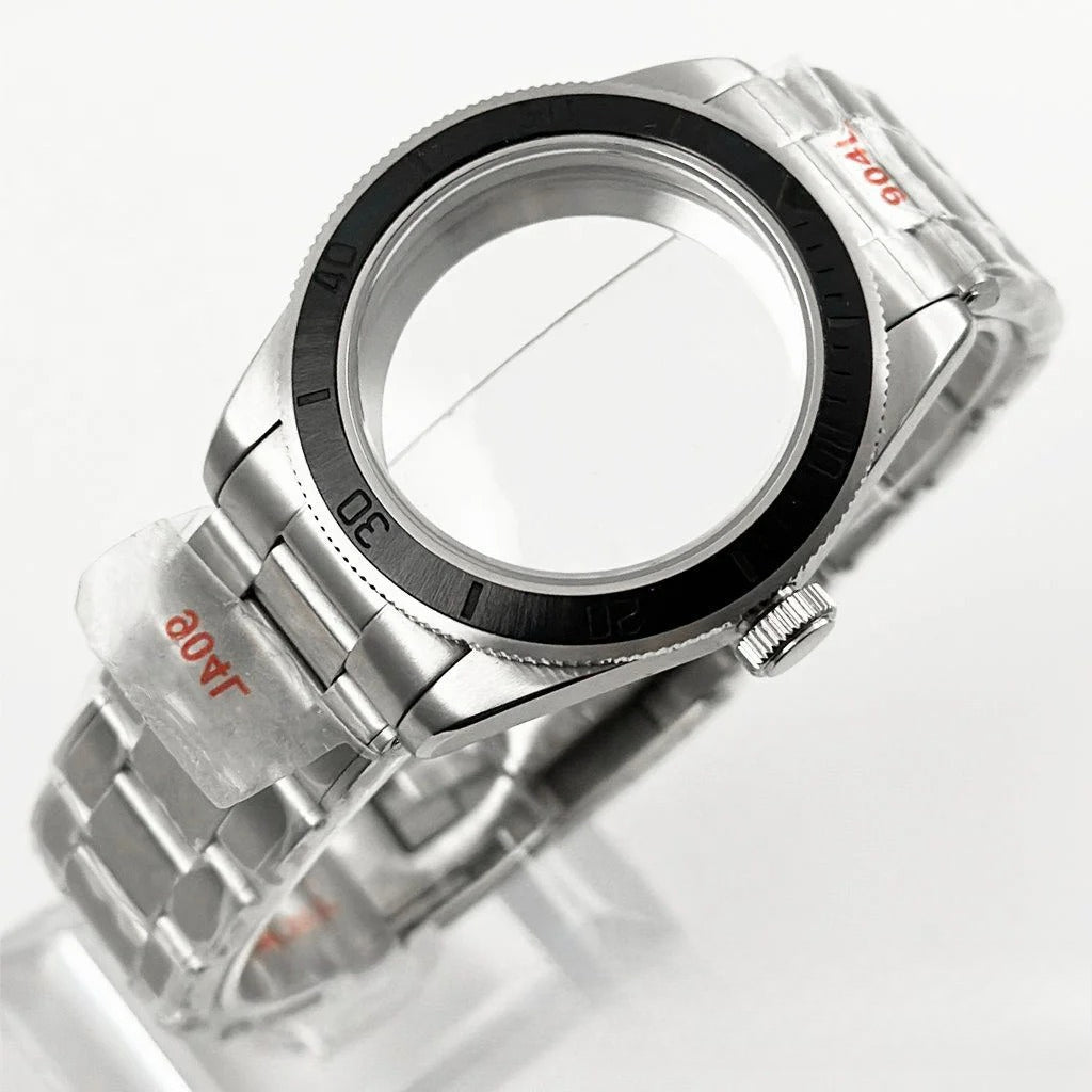 39MM Bezel Domed Sapphire Crystal Case for NH34 NH35 NH36 NH38 ETA 2824 PT5000