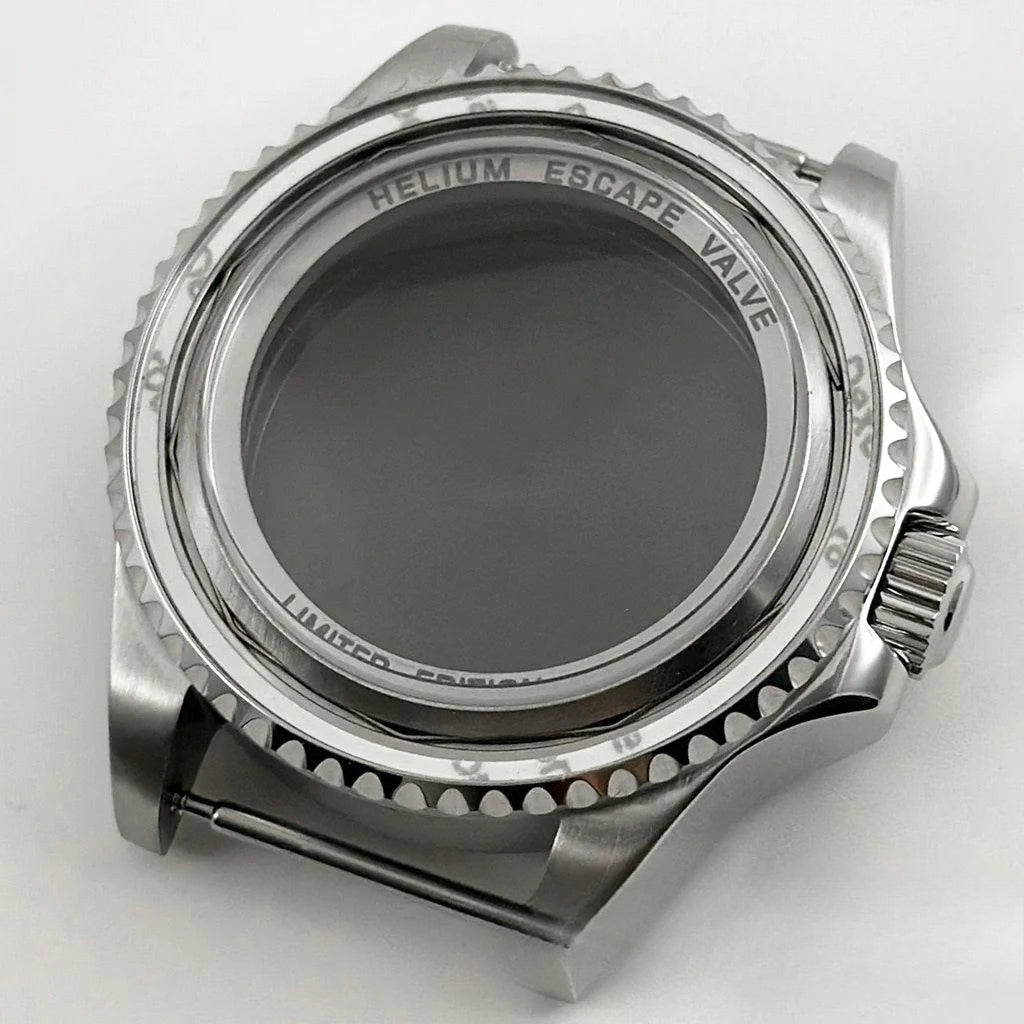 44mm Watch Case for Deep SEA Style for NH34 NH35 NH36 Rotating Bezel Solid Back