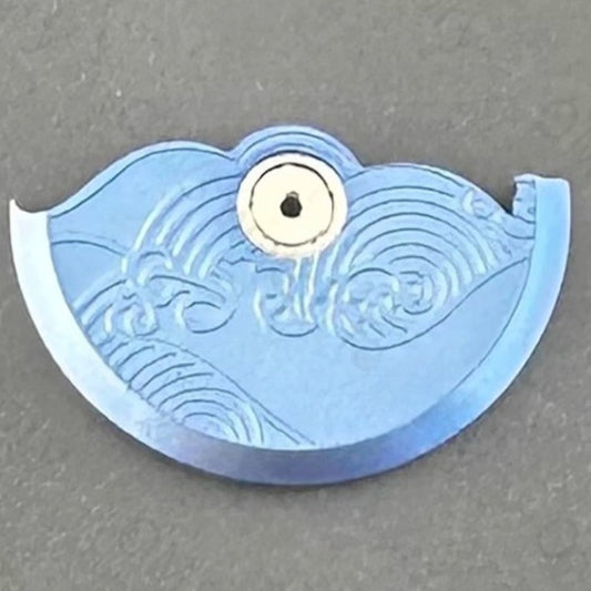 Modified Blue Auspicious Clouds Rotor Oscillating Weight for NH35 NH36 Movement