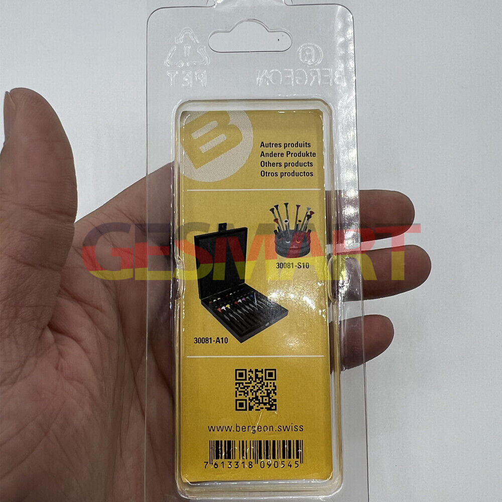 Bergeon 30081-080 ergonomic �0.80 mm screwdriver for precise watch repair tasks