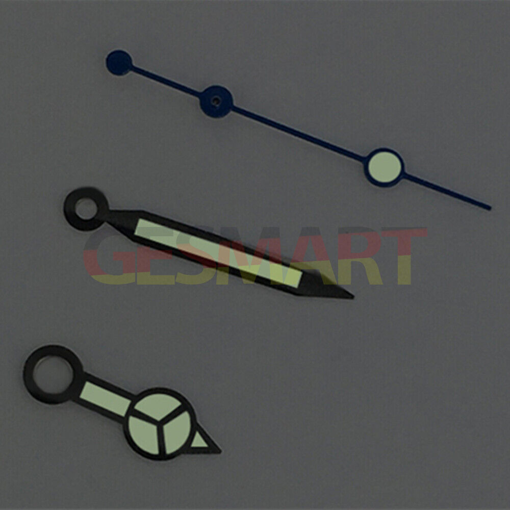 Dark blue luminous second hand with green glow for ETA 2836/2846/2824 movements, watch accessory.