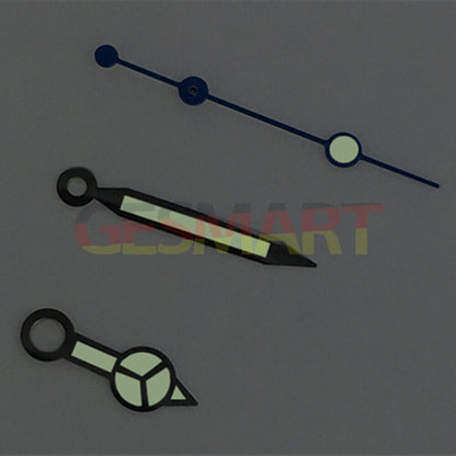 Dark blue luminous second hand with green glow for ETA 2836/2846/2824 movements, watch accessory.